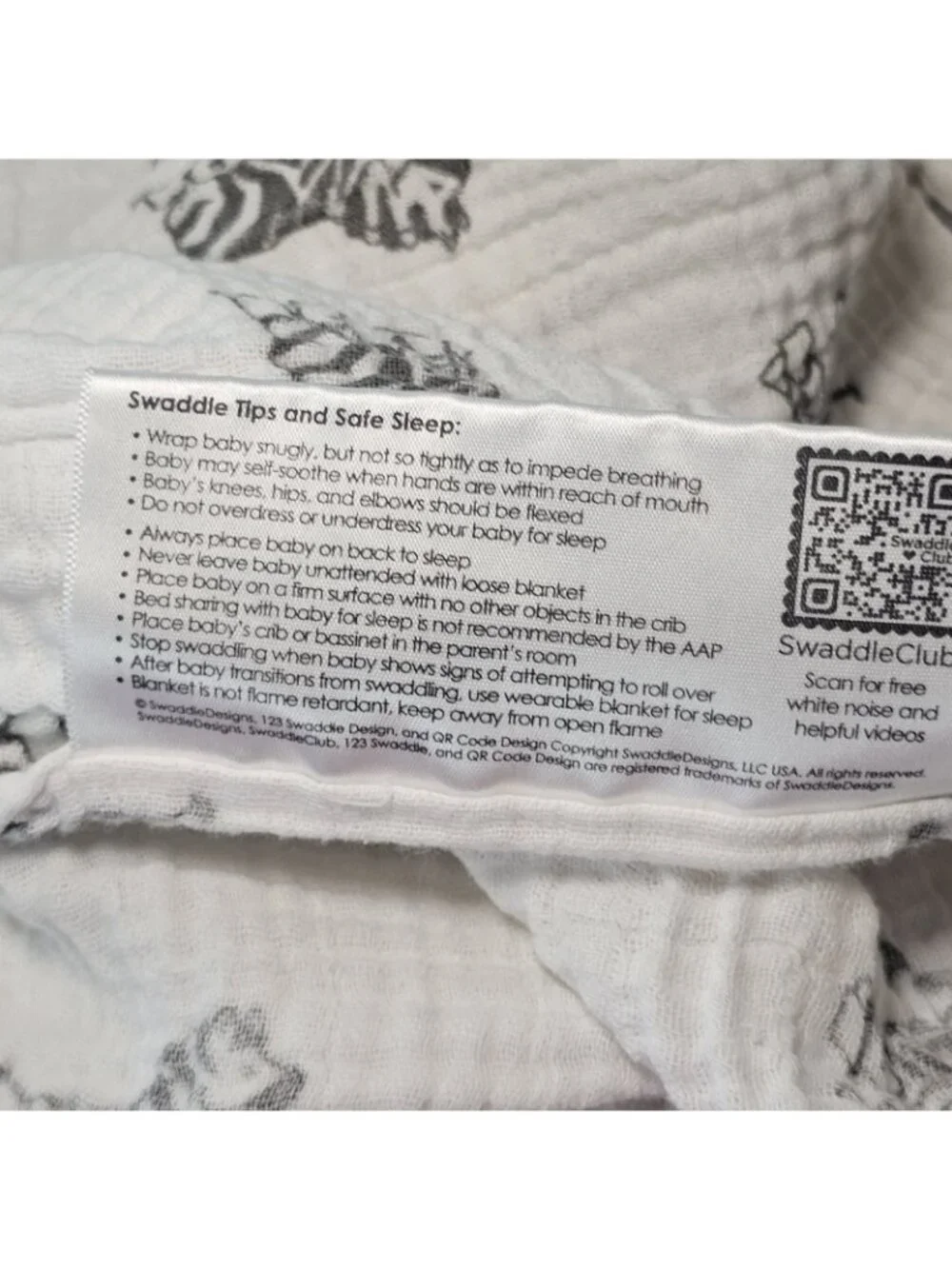 Amazing Baby Blanket Zebra Muslin Cotton Thin White Gray Swaddle‎ Unisex